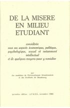 De la misere en milieu etudiant