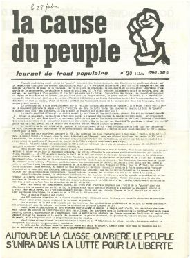 La cause du peuple n°20