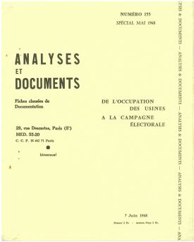 Analyses et documents. n°155